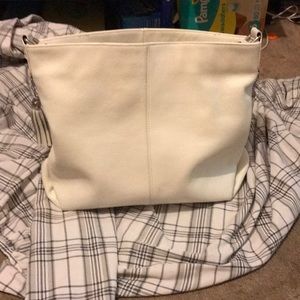 Ainmoer white leather purse